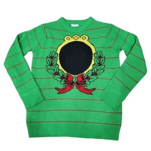 2/$20 Ardene Christmas Green Sweater Size: Small